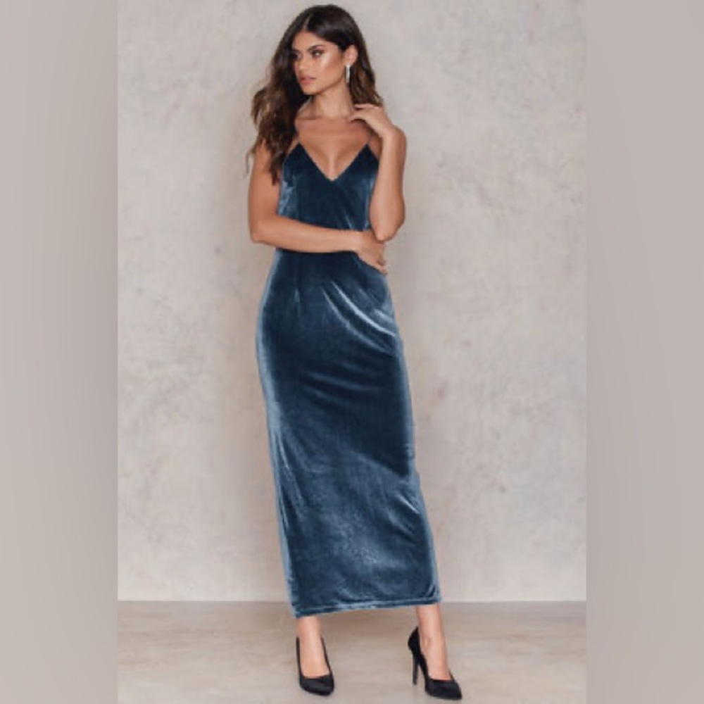 Toby heart ginger velvet maxi dress